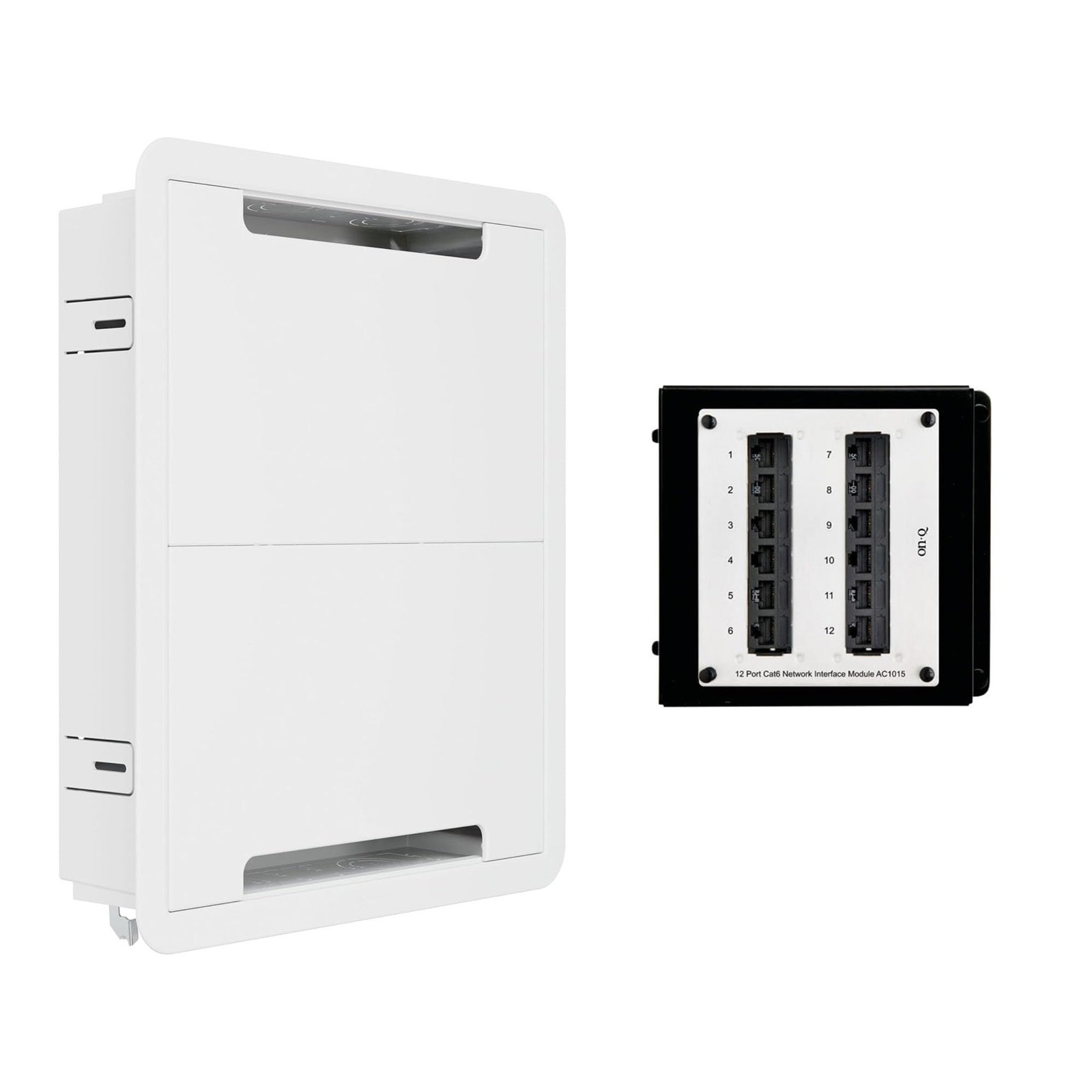 17" Media Enclosure 12-Port Cat6 Network Interface
