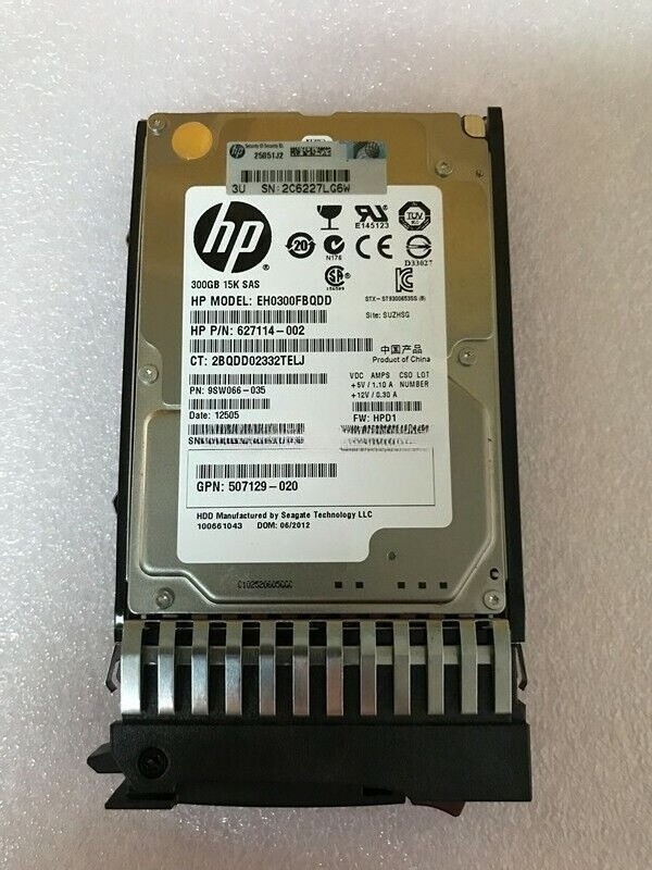 NEW QR477A 665750-001 669010-001 HP 300GB 6G SAS 15K 2.5IN HDD Hard Drive