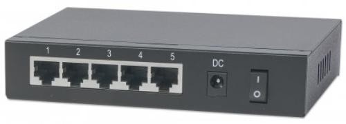 Intellinet 561082 5-Port Gigabit Switch w/ PoE Passthrough