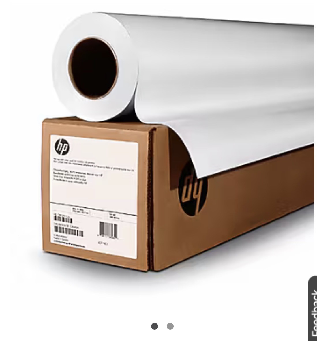 HP Universal Inkjet Print Bond Paper 24" x 150 ft Matte White Q1396A. New in Box