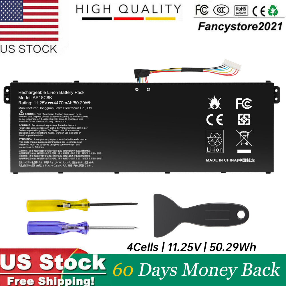 AP18C8K Laptop Battery Replacement for Acer Aspire 5 A514-52 Chromebook 314 C933
