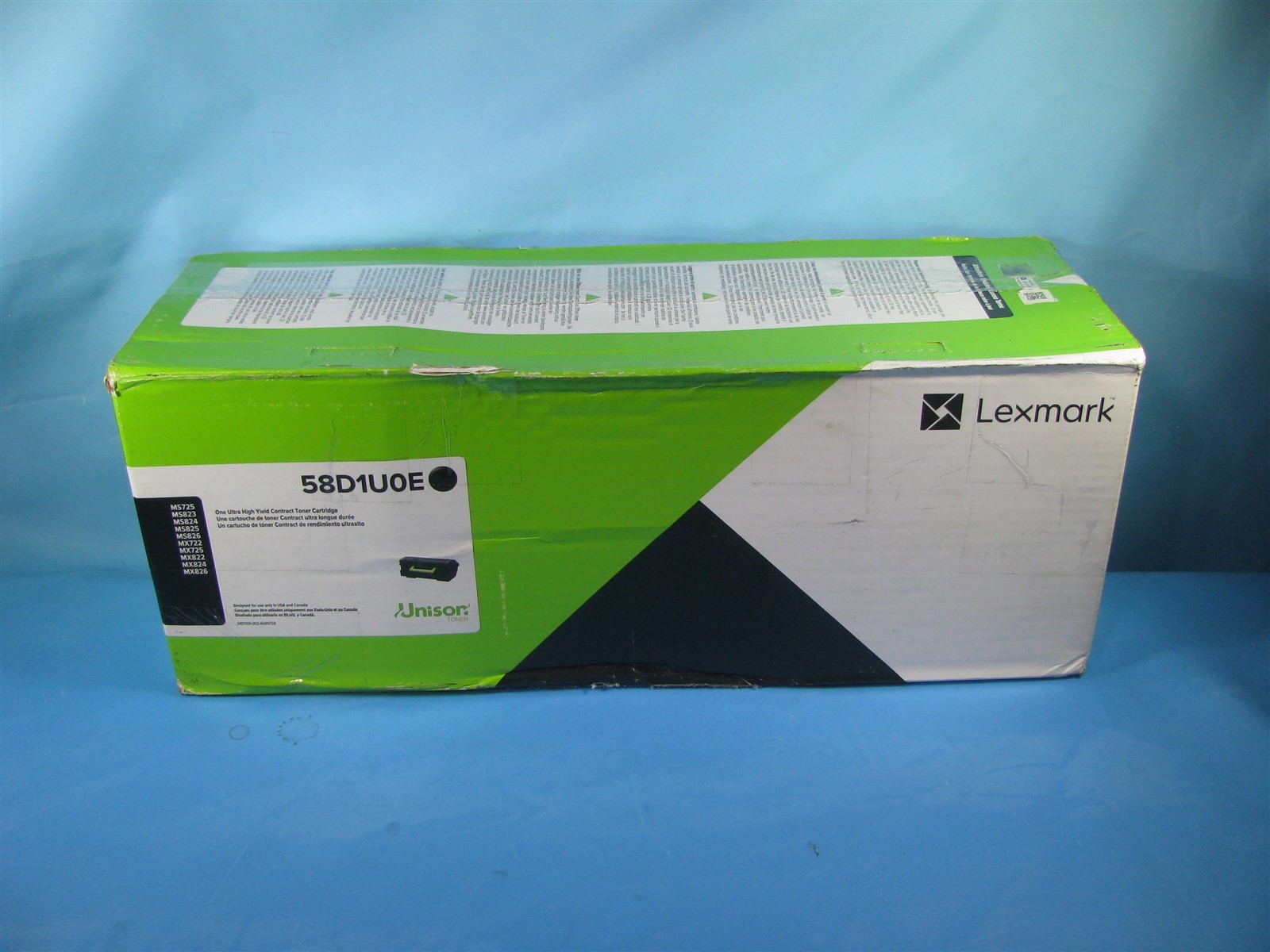 GENUINE LEXMARK 58D1U0E ULTRA HIGH YIELD BLACK TONER CARTRIDGE- NEW