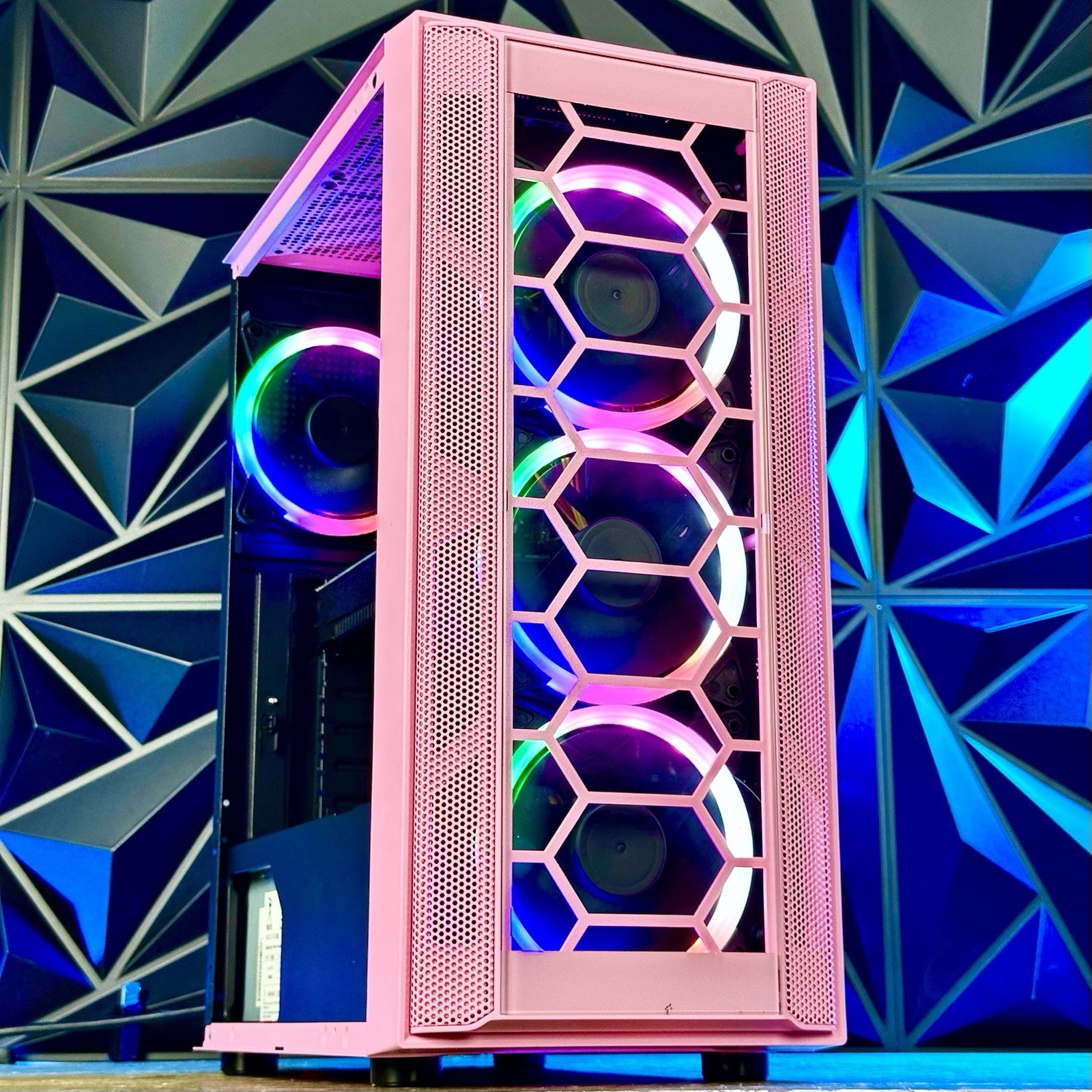 Custom Pink Gaming PC Intel Core i5 8GB 500gb Nvidia Quadro k2000 Windows 11 Pro