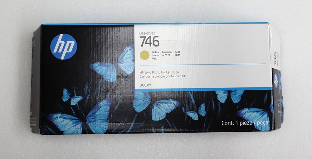 NEW HP 746 P2V79A VIVID PHOTO INK CARTRIDGE - EXP 12/2028 - EXTRA UNIT - YELLOW