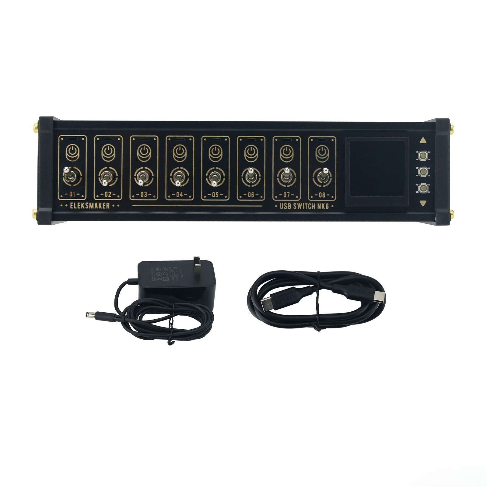 EleksMaker NK6P 35W USB Switch 8 Port USB Hub (NK6 with Power Adapter)
