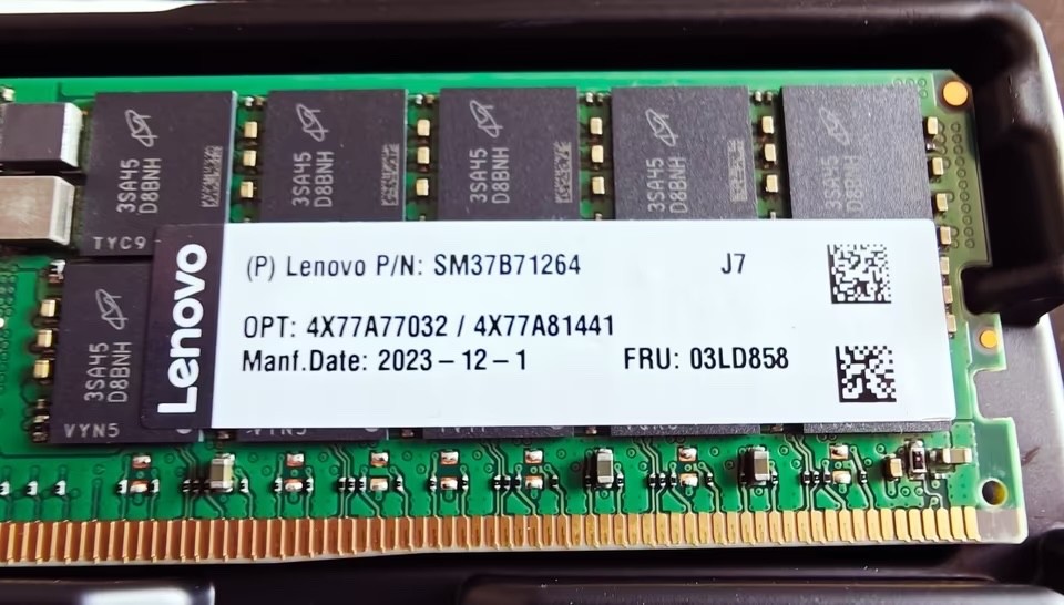 ThinkSystem 64GB TruDDR5 4800MHz (2Rx4) 10x4 RDIMM