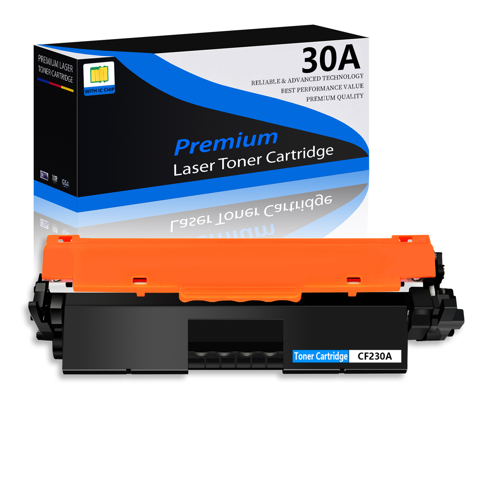 1PK CF230A 30A Black Toner Cartridge for HP LaserJet Pro MFP M227fdn M227fdw