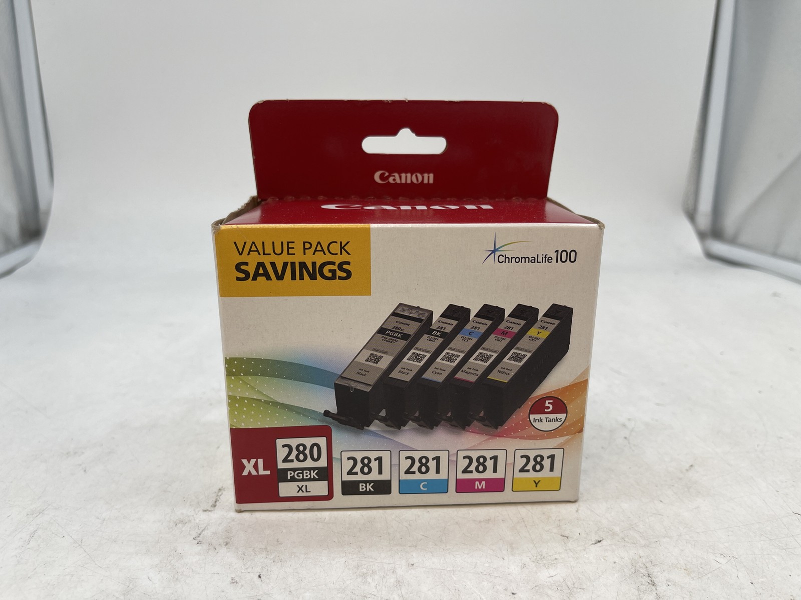 NEW Sealed Canon PGI-280XL CLI-281 5-Pack Ink Cartridges Value Pack - Free S/H