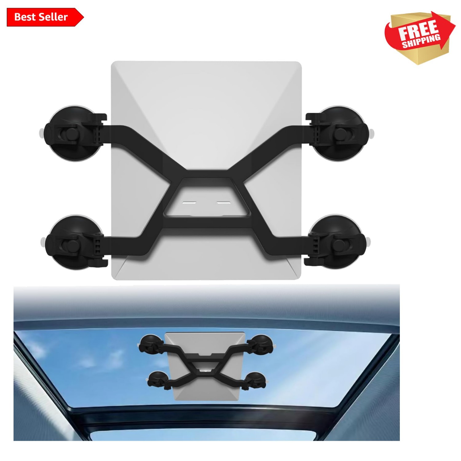 Starlink Mini Suction Cup Mount - Versatile Roof & Window Vehicle Accessory
