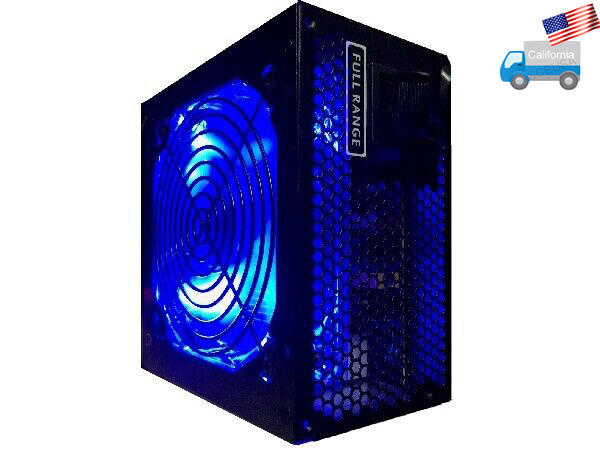 New HIGH POWER® 550-Watt Quiet LED Fan Desktop PC Graphic Card Upgrade Supply