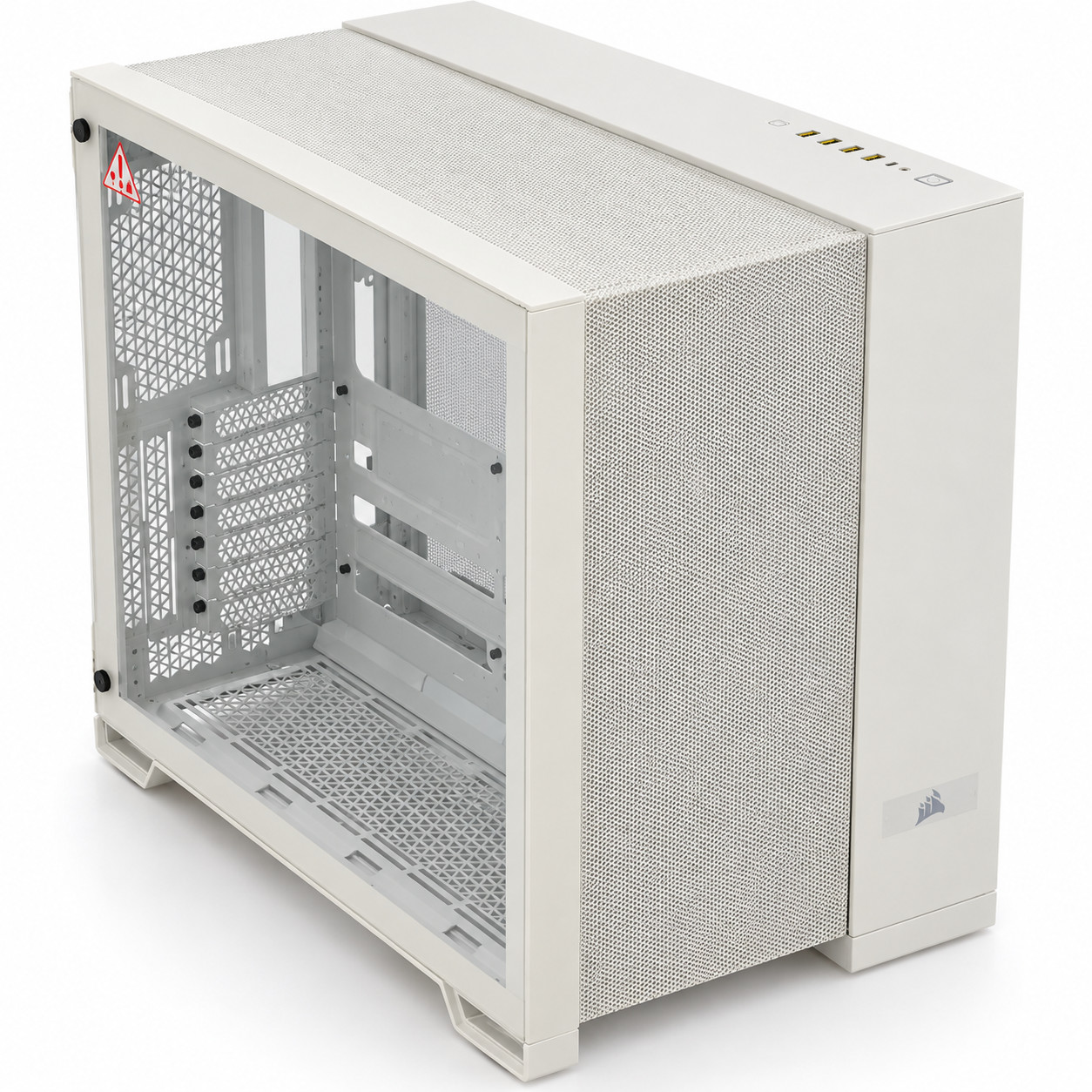 Corsair 6500D Airflow Mid-Tower ATX PC Case White Tempered Glass Dual Chamber