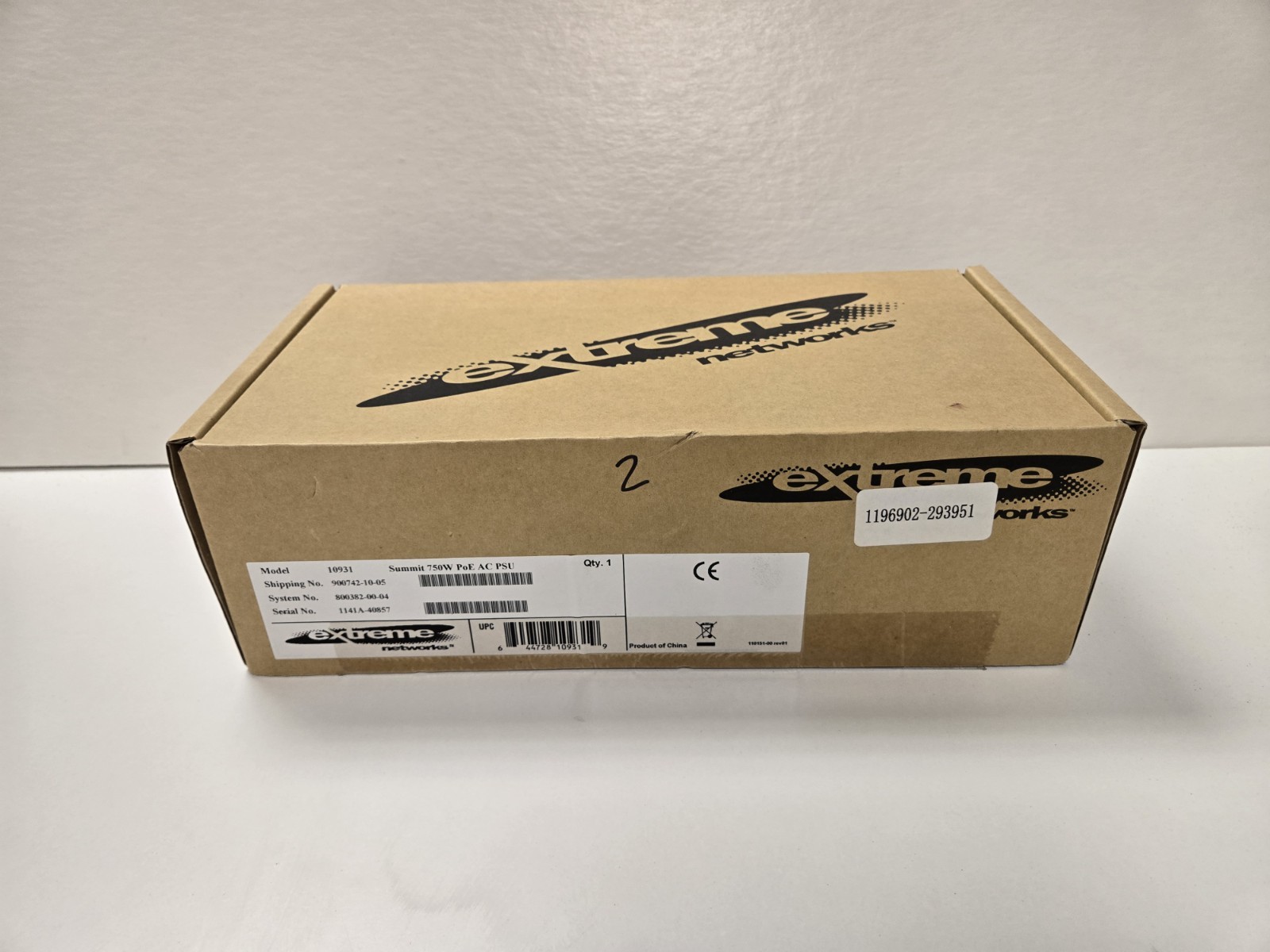 New Extreme 10931A Summit 750W PoE AC PSU for Summit X460-24, X460-48