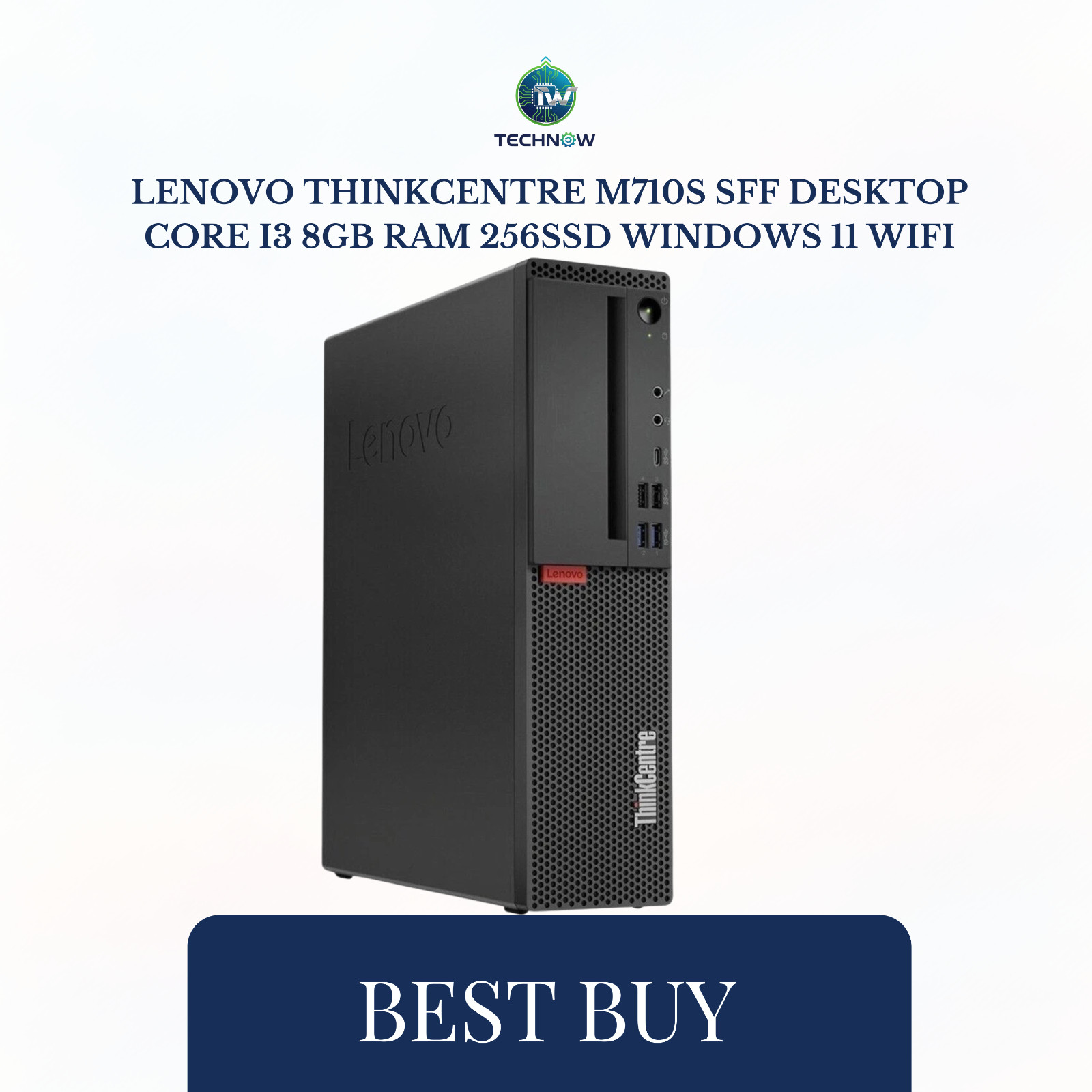 Lenovo ThinkCentre M710S SFF Desktop Core i3 8GB RAM 256SSD Windows 11 WIFI