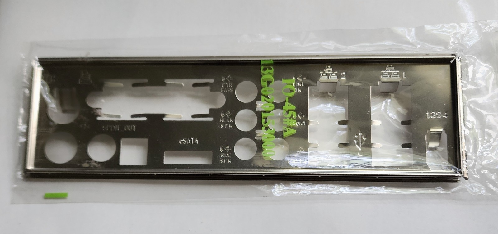 ASUS P5WD2 PREMIUM I/O SHIELD BRACKET  -  BRAND NEW UNUSED IN SEALED PACKAGE