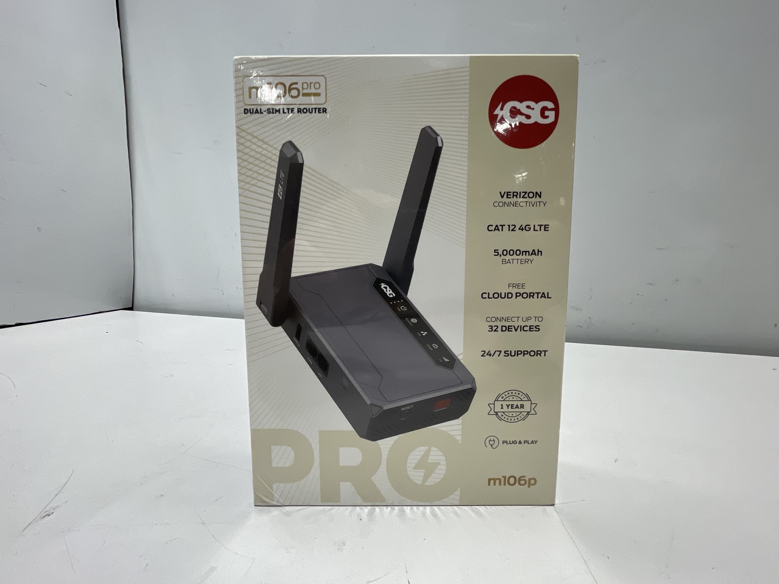 CSG m106 Pro 4G LTE Cellular Cat 12 Dual SIM Business Router VERIZON