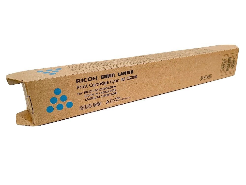 (NO-TARIFF) Genuine Ricoh 842282 Cyan Toner Cartridge IM C4500 C6000