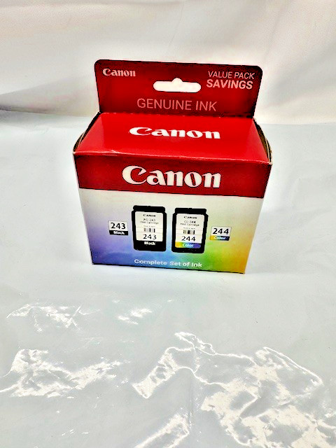 Canon Pixma PG-243 Black  & 244 color Ink Cartridge - *New-box damage