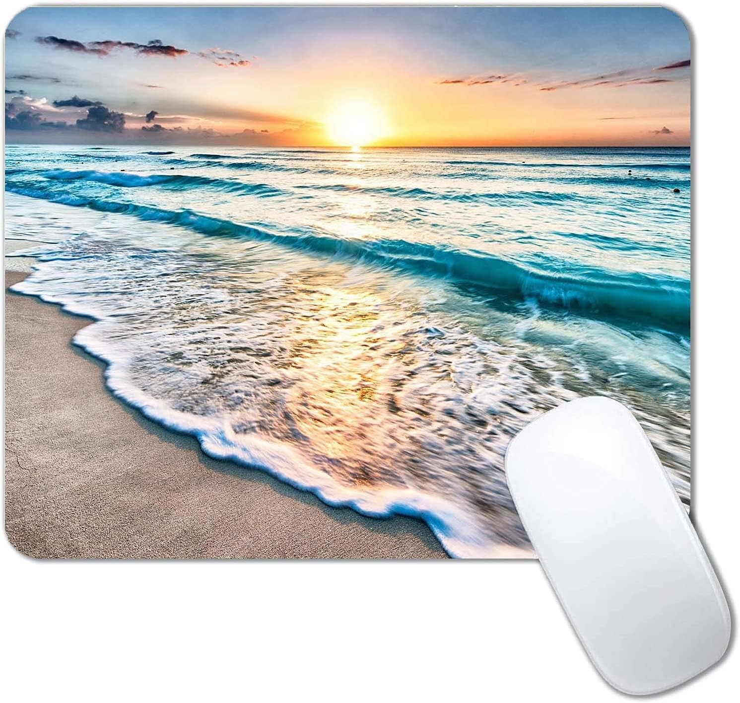 Beach Sunset Mouse Pad,Cute pad,Custom Small Pads with S326 