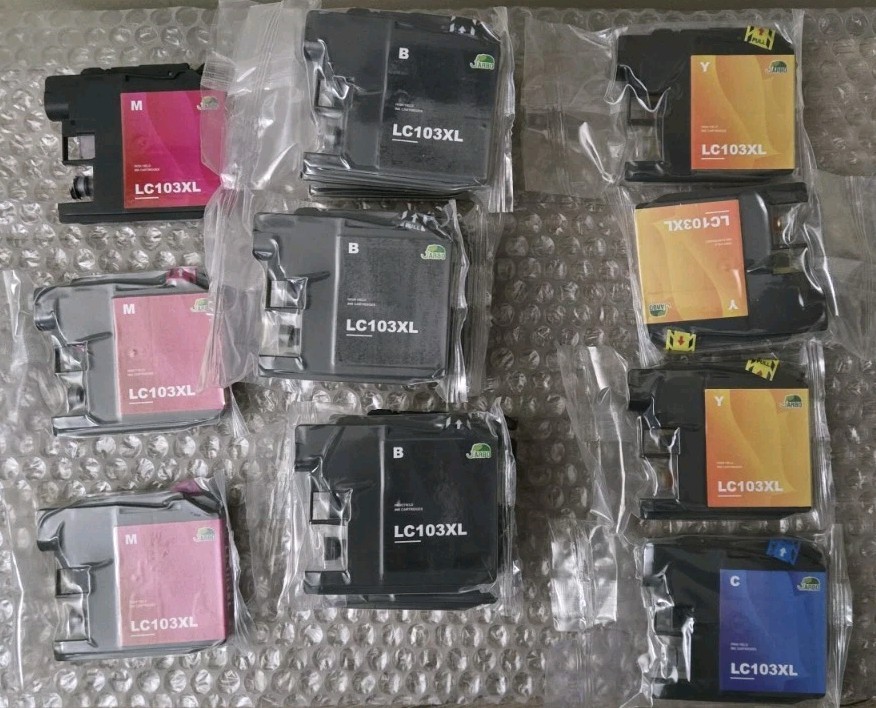 Lot of 16 Compatible Ink Cartridges for Brother LC103XL Jarbo as pictured