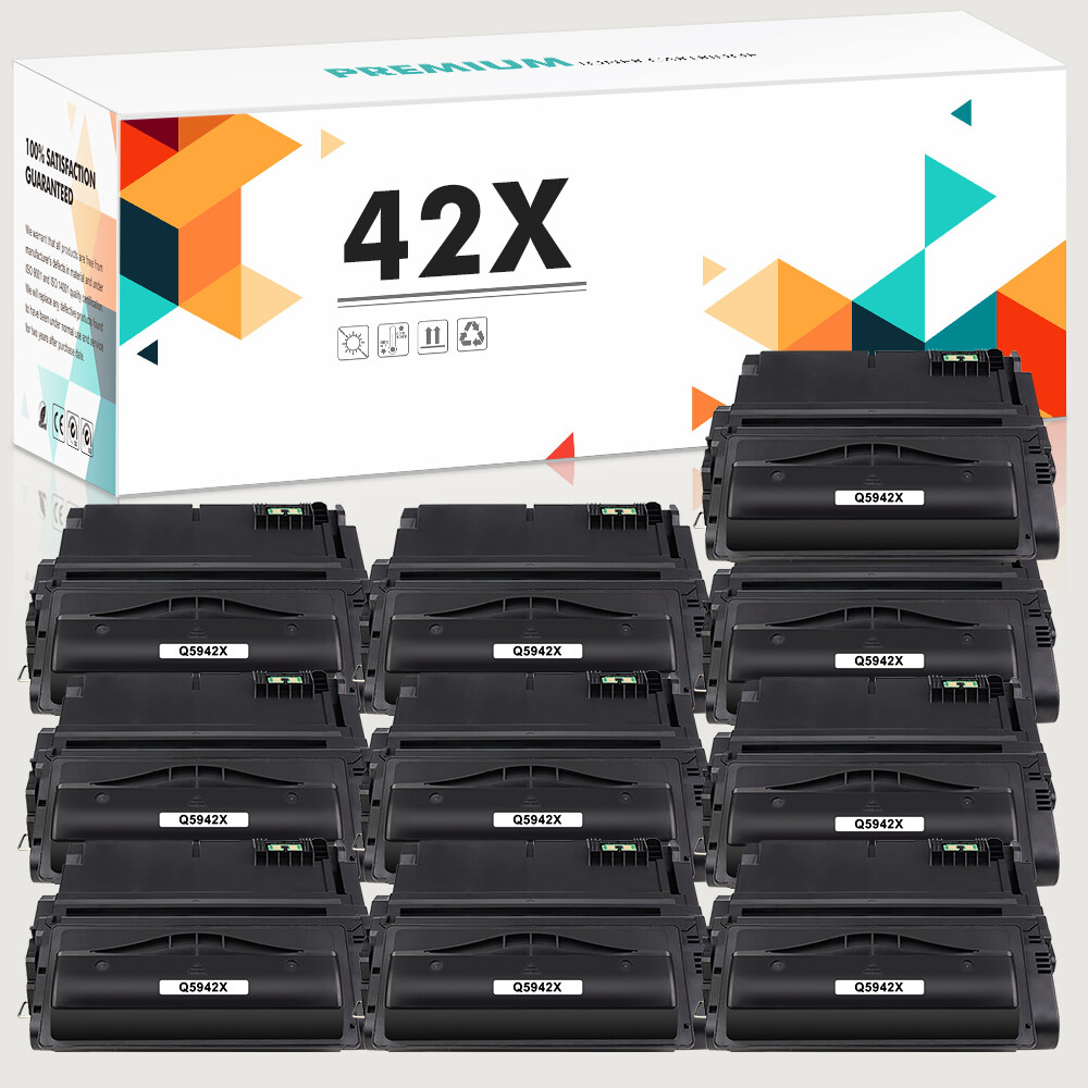 10PK Q5942X 42X High Yield Toner Compatible With HP LaserJet 4200 4240 4250 4300