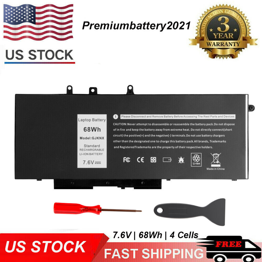 LOT GJKNX Battery For Dell Latitude 5480 5580 5490 5580 5590 5591 GD1JP DY9NT