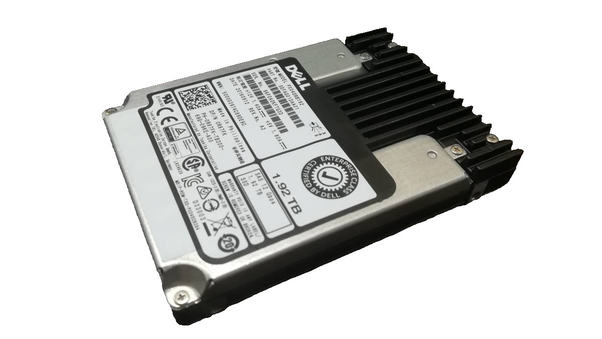R87FK Dell PX04SRB192 1.92TB 12Gbps MLC 2.5"SAS Solid State Drive SSD 80% Health