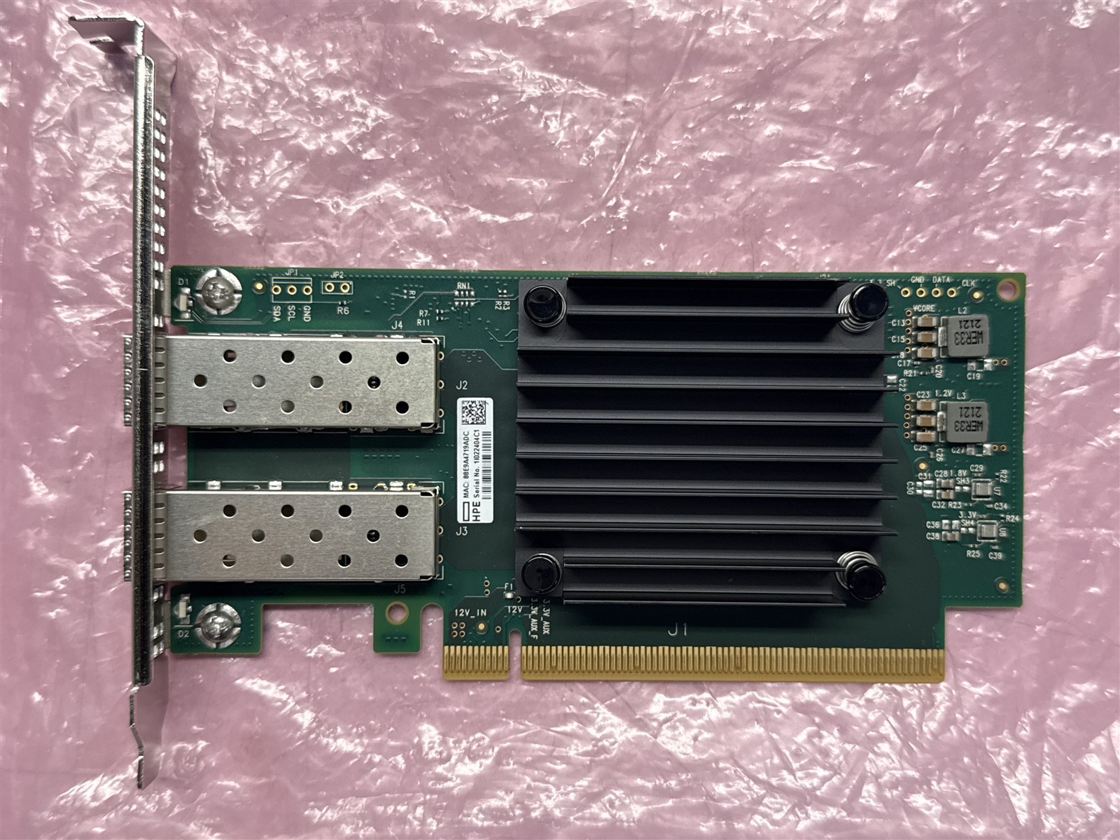 HPE P13186 MELLANOX MCX512F 10/25Gb 2-PORT SFP28 NIC ADAPTER P16004-001