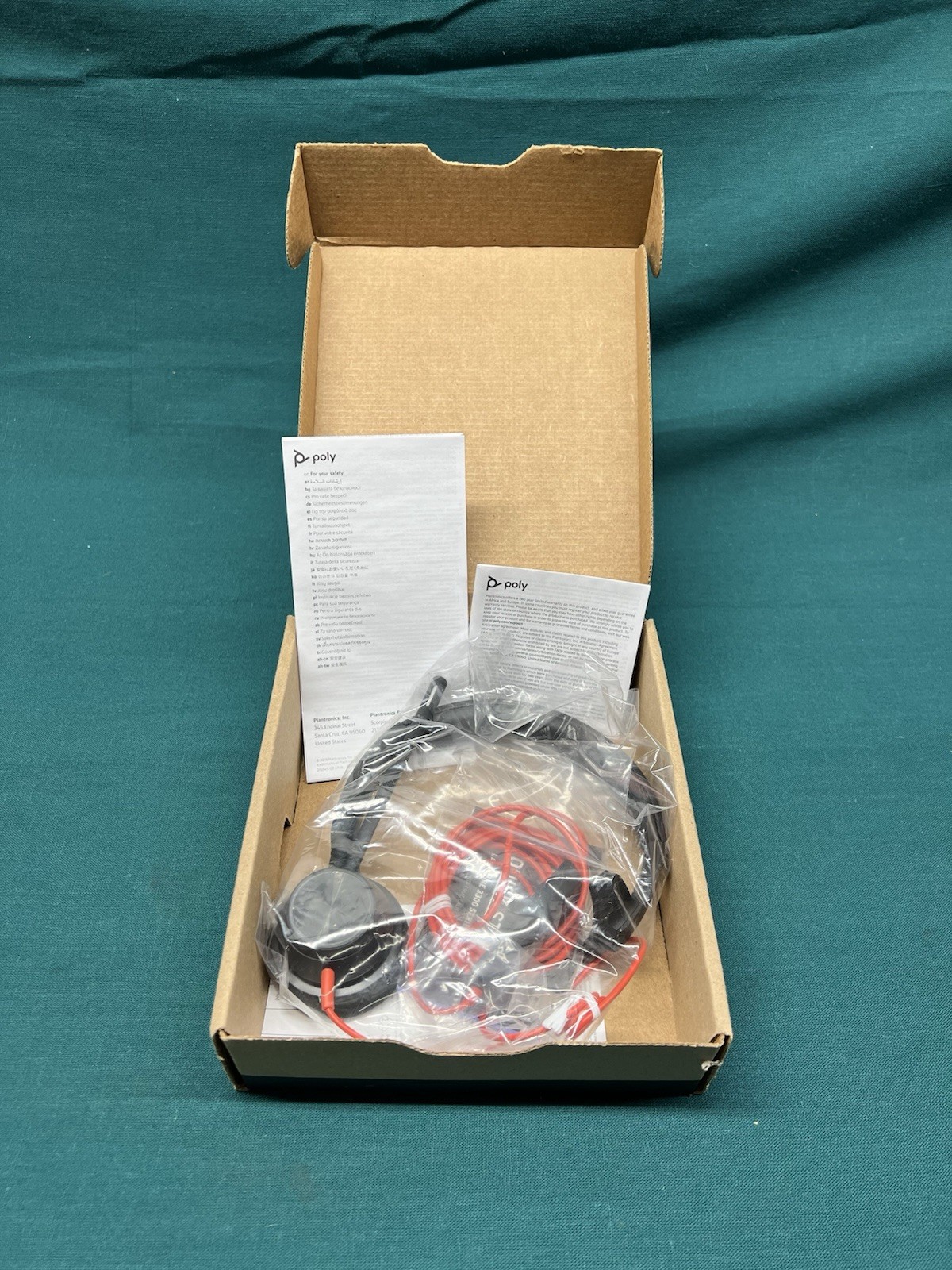 NEW Poly Blackwire 3310 BW3310-M USB-A  Headset for Microsoft Teams (4M)