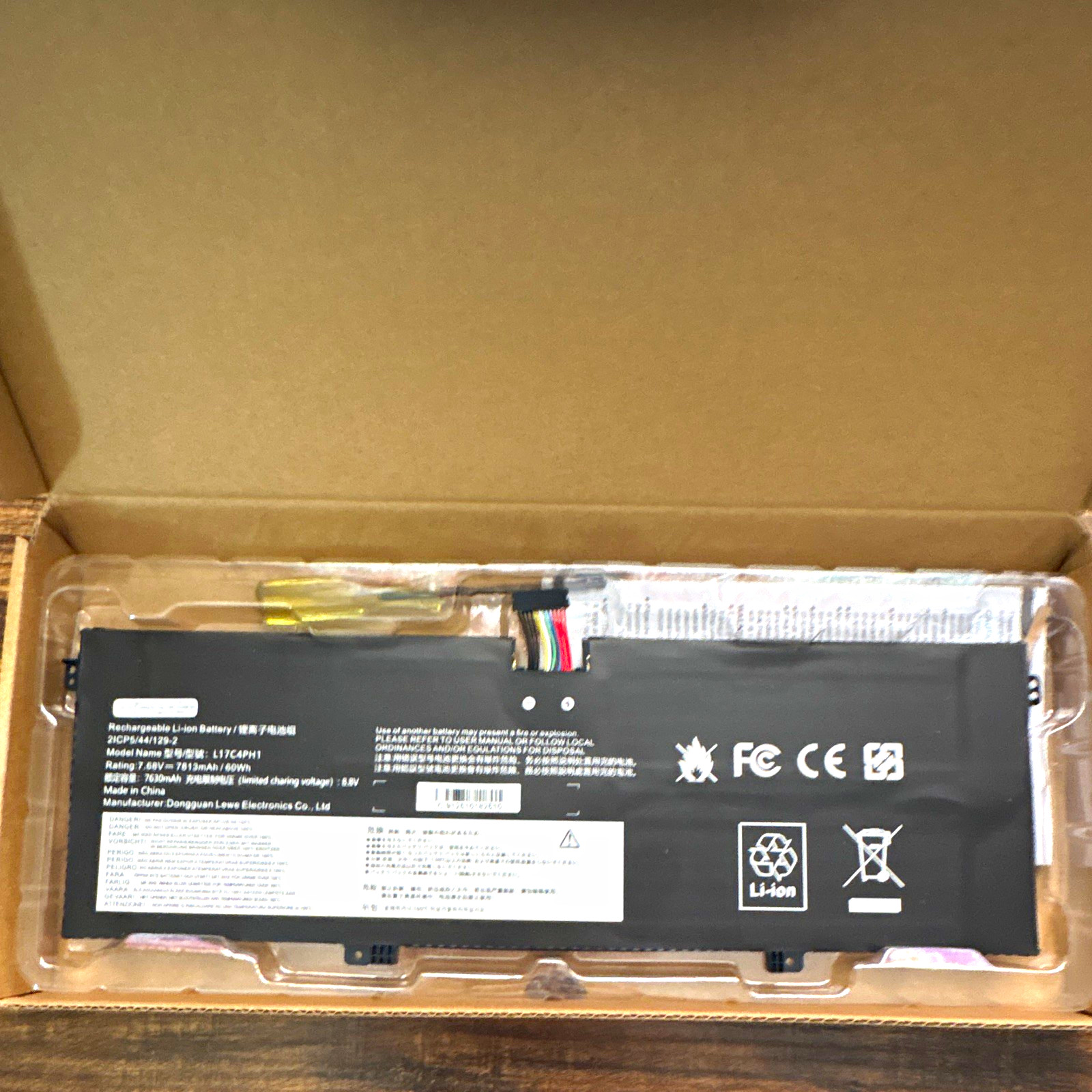 L17C4PH1 Laptop Battery For Lenovo Yoga C930 Yoga 7 Pro Li-ion 7.68V 7813mAh