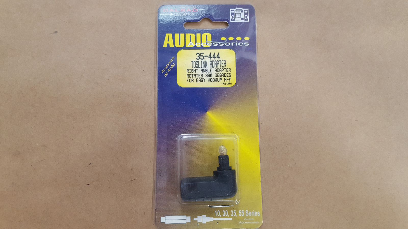 1PC 35-444  360 DEGREE ROTATION TOSLINK RIGHT ANGLE ADAPTER 