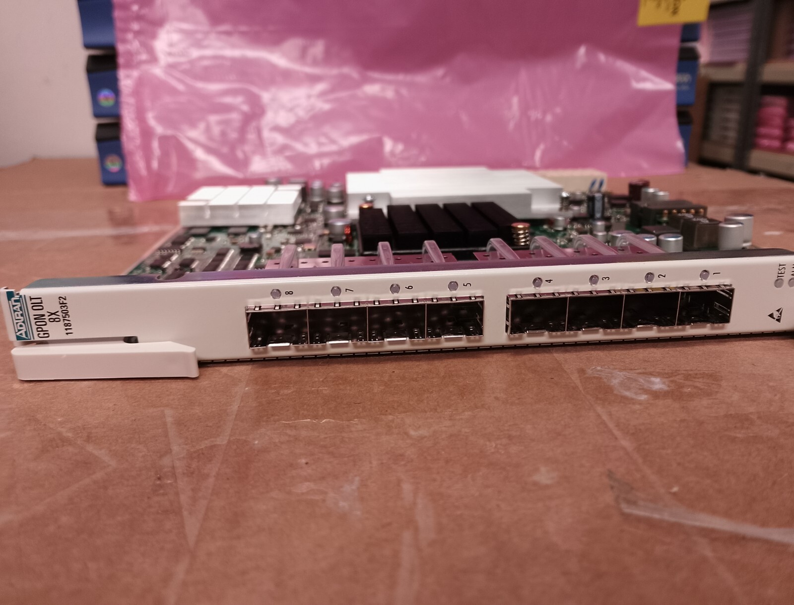 ADTRAN TA5000 8 PORT GPON OLT MODULE, 1187503F2 USED/TESTED