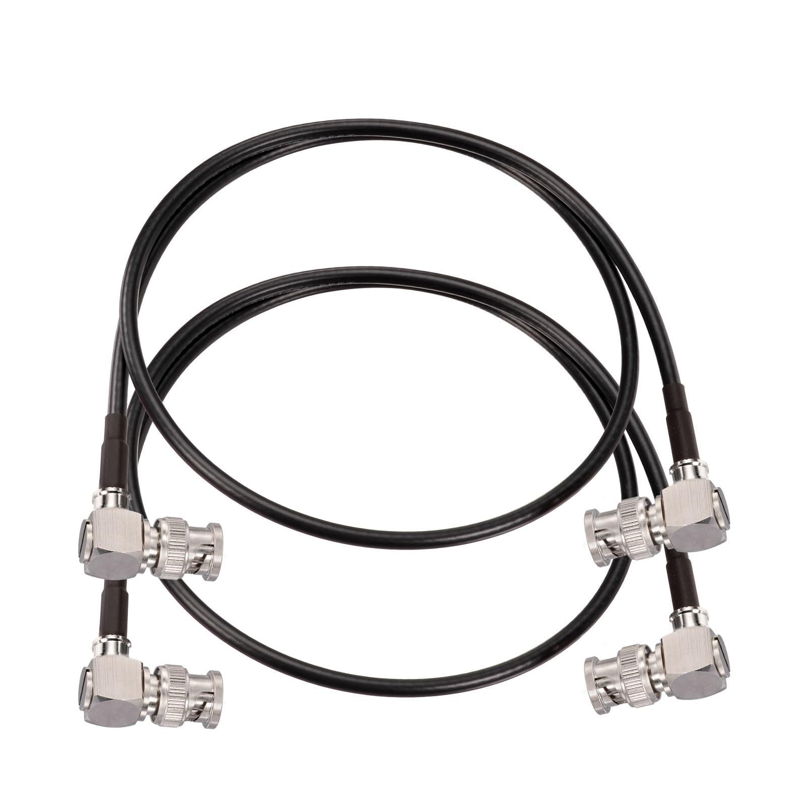 2 Pack 3G/6G/12G SDI Cable 2ft BNC Cable 75 Ohm Thin Precision SDI Video Cable