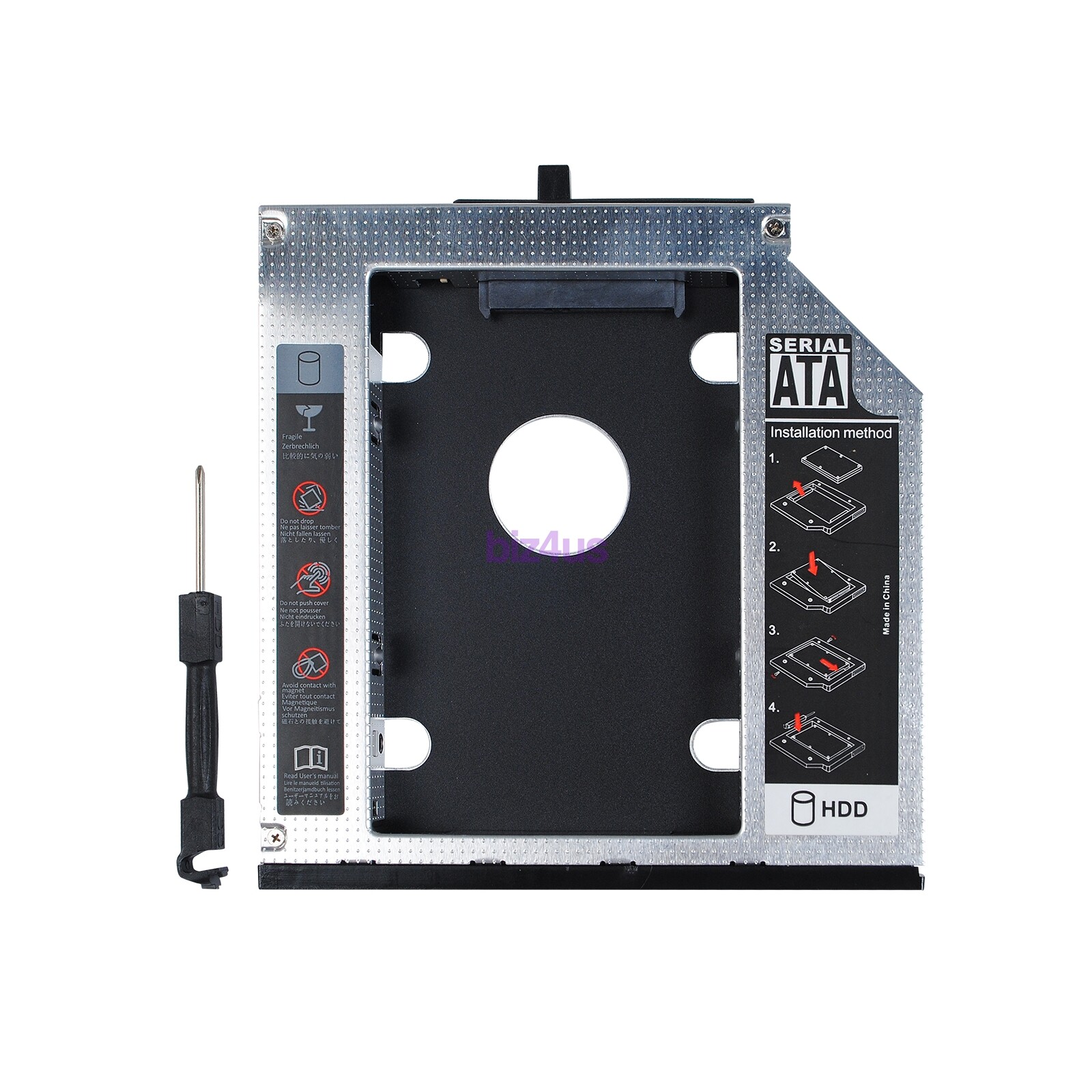 New 2nd SATA Hard Drive Caddy 12.7mm for Lenovo Thinkpad T420 T420i T430 T520