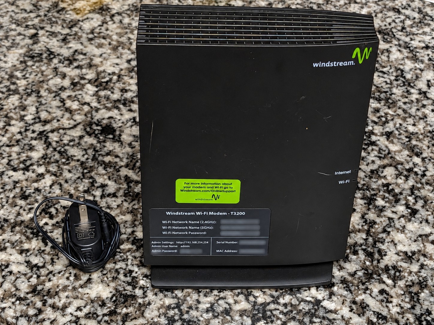 Actiontec T3200 Windstream Wireless WiFi Modem Router Gateway w/ Power Adapter