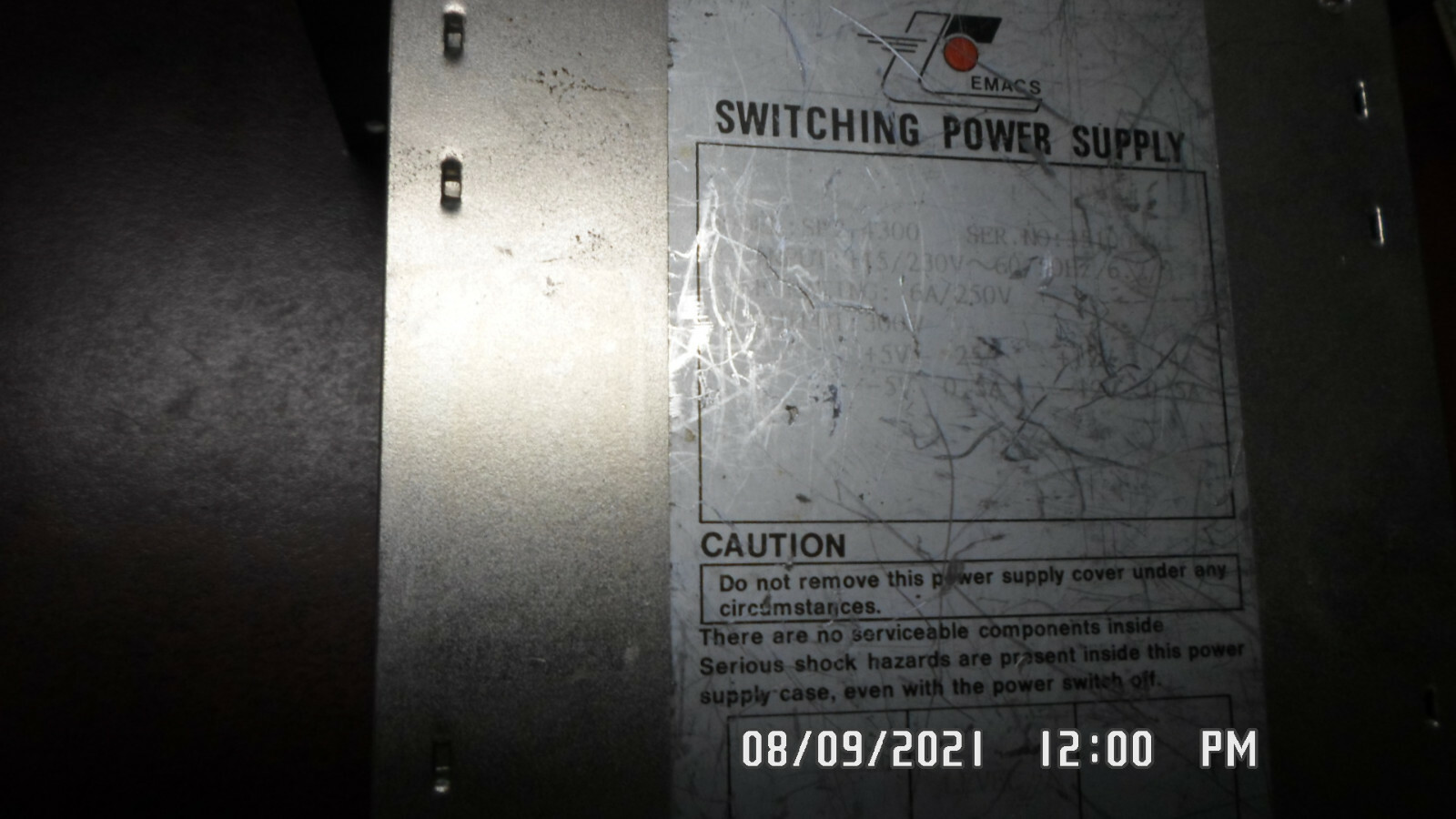 EMACS SP2-4300 300W SWITCHING POWER SUPPLY