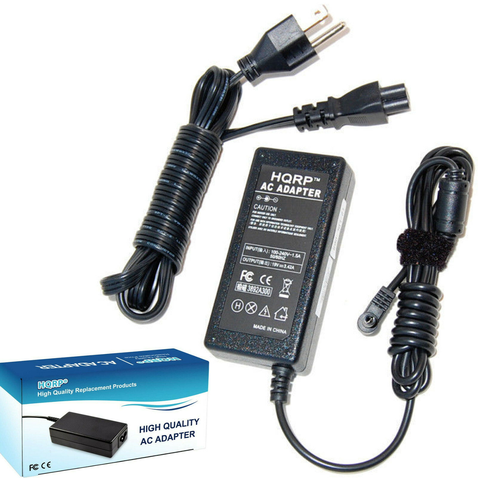 HQRP 65W AC Adapter for MSI MS-16GN MS-168B MS-1057P MS-1481 MS-1482 MS-1681
