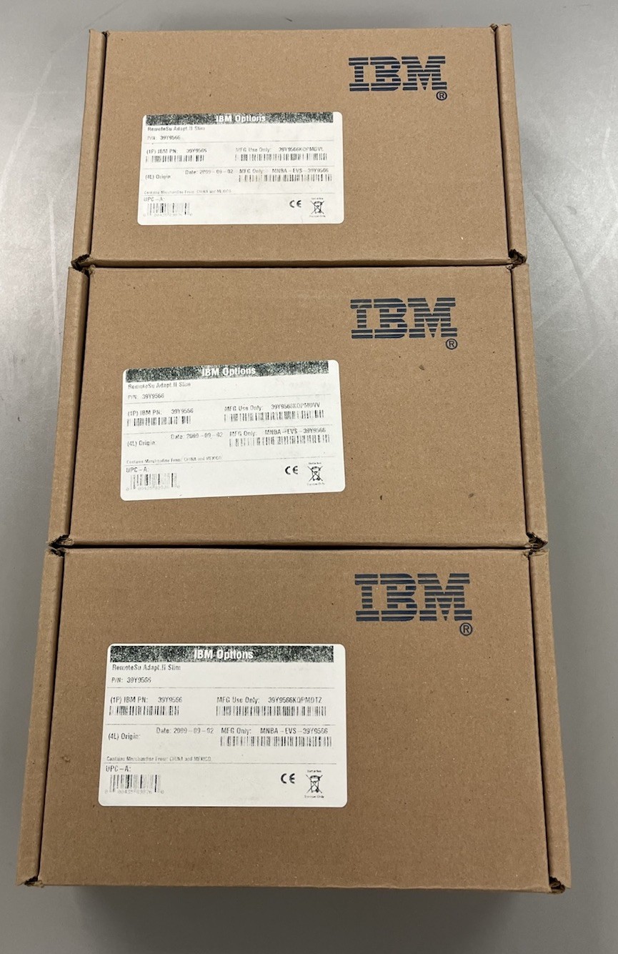 Lot of (3) IBM 39Y9566 INTERPOSER REMOTE SUPERVISOR ADAPTOR II SL 13N0752 New