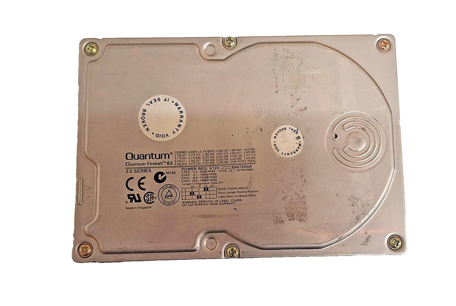 Quantum Fireball EX32A013 3.2GB 5400RPM IDE 3.5"  Hard Drive