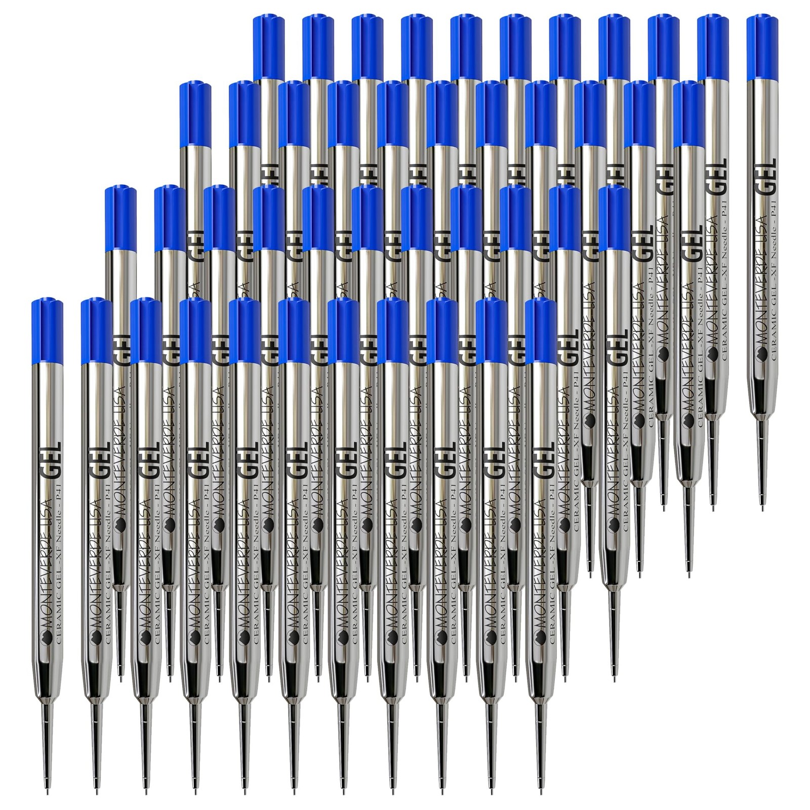 Gel Refill Parker Extra Fine Blue 50 Pack Monteverde P414BU Capless
