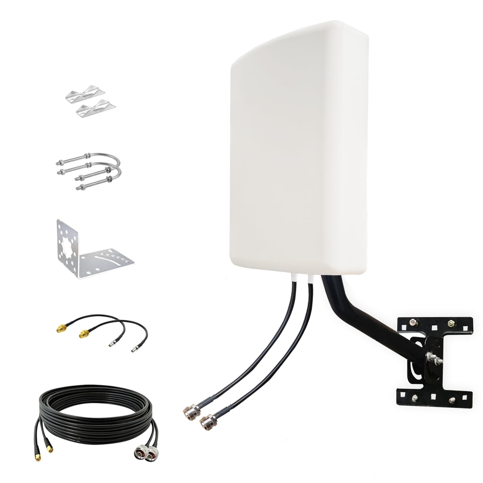 Outdoor 2x2 MIMO Cellular Antennas SMA ts9, 4G/ LTE/ 5G Router Antenna for t-...