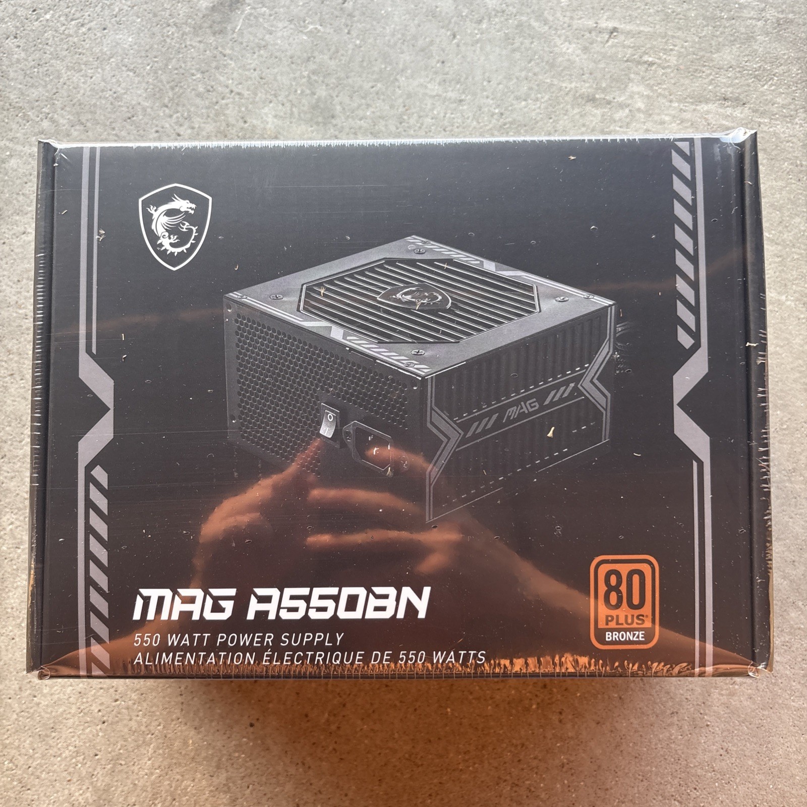 MSI MAG A550BN 550W ATX 80 PLUS BRONZE Power Supply PSU - Brand New