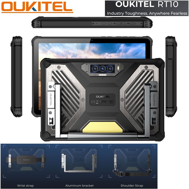 Unlock Oukitel RT10 5G Rugged Tablet Phone Android 15 Outdoor 25000mAh 36+512GB