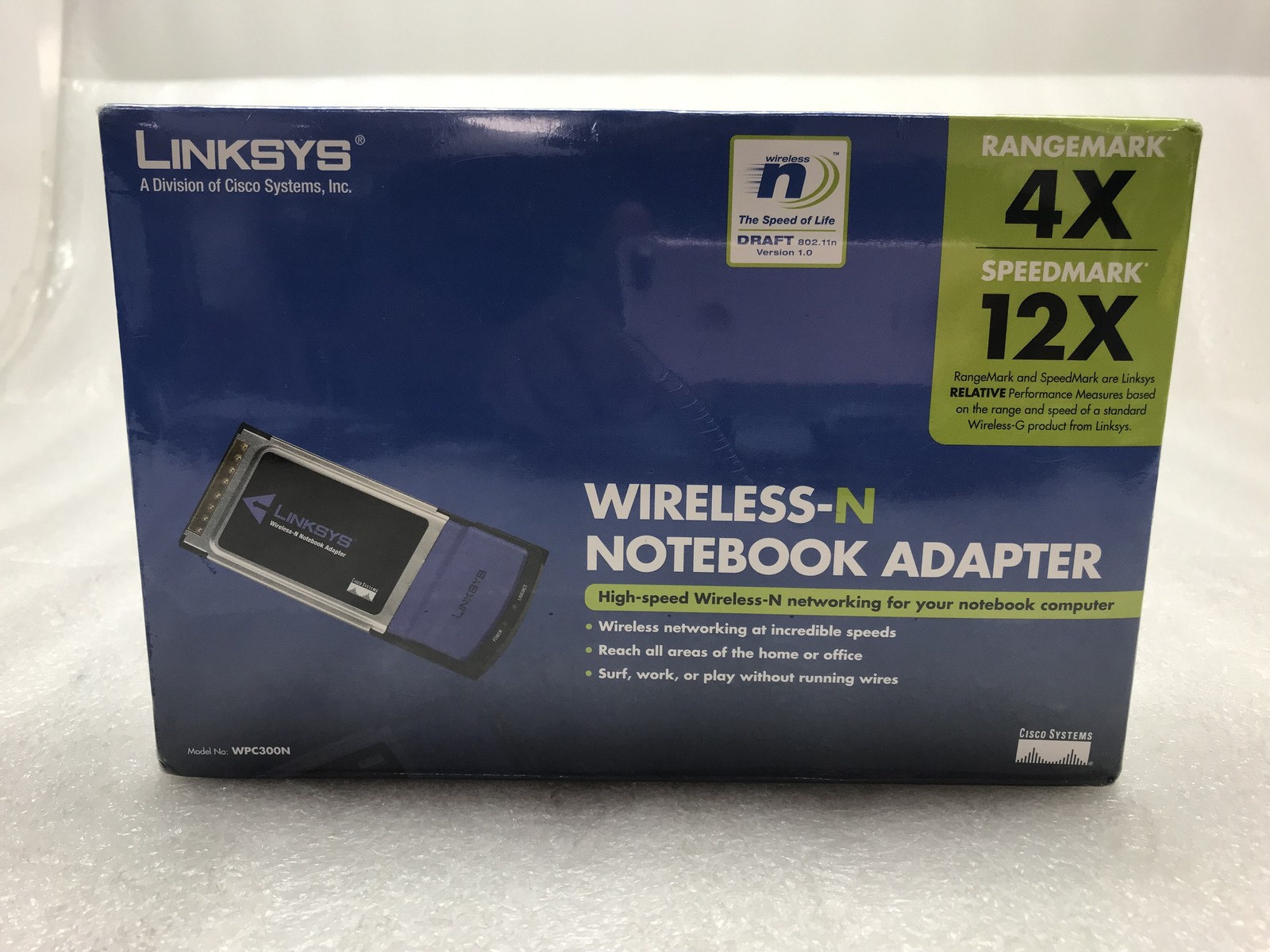 Cisco-Linksys PC Card WPC300N Wireless-G PCMCIA Network Adapter Notebook Adaptor