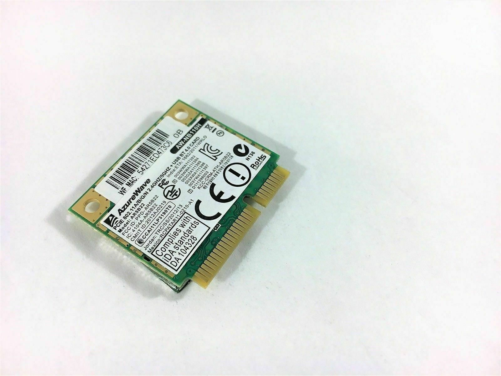 WiFi Wireless BLUETOOTH Card For Asus P45V - P45VA AR5B22 AZUREWAVE