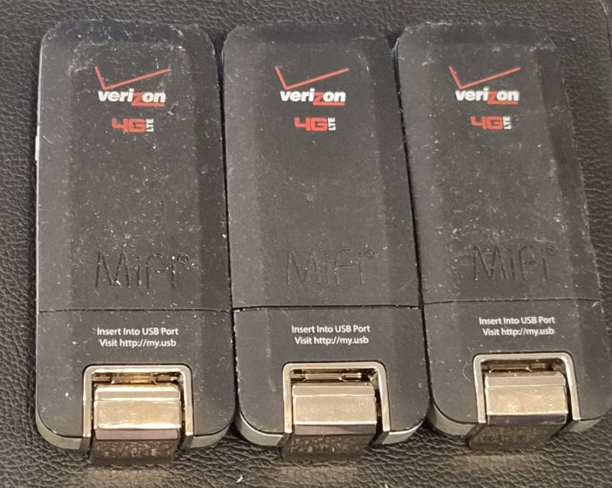Lot of 3 NovAtel Verizon USB620L MC620 4G LTE USB Modem - Untested As Is 