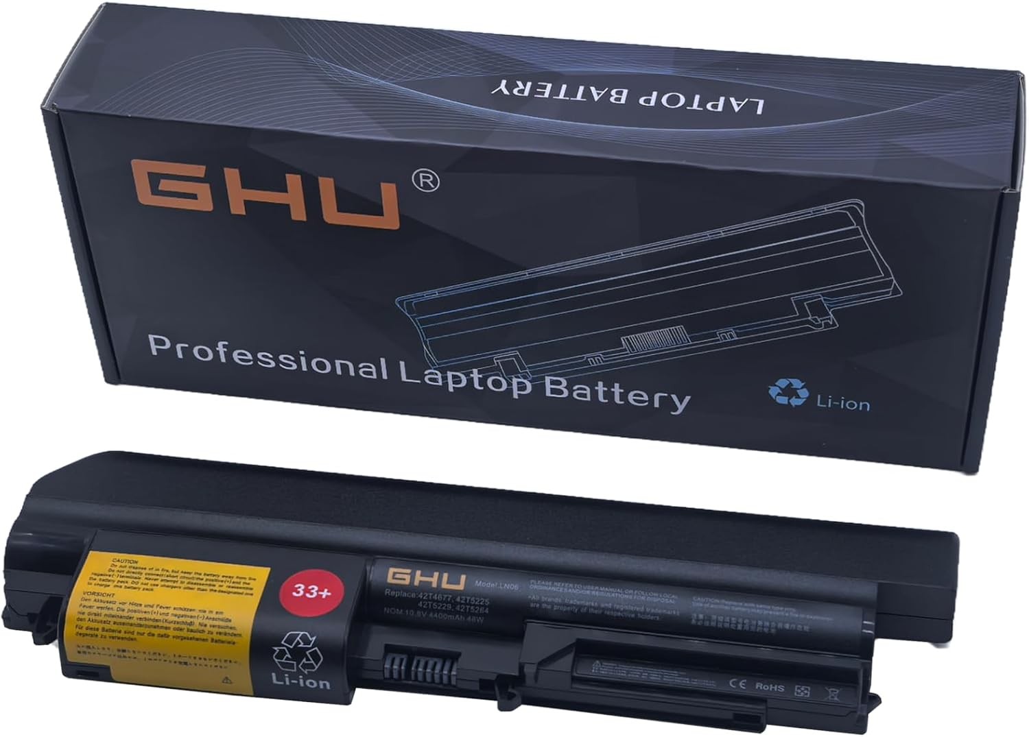 New Battery 48 WH Replacement for 33 41U3198 43r2499 42t4531 42T4644 Compatible
