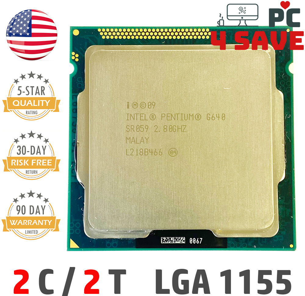 Intel Pentium Dual-Core G640 SR059 2.80GHz 3MB LGA 1155 Desktop CPU Coin Mining