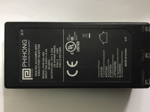 Lot of 50 Phihong 802.3af 48V POE16u-480 Power over ethernet injector