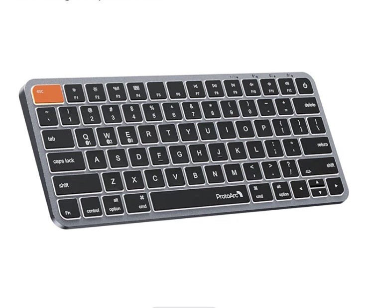 NEW ProtoArc Mac Keyboard Backlit Bluetooth K90-A Multi-Device MacOS 10.12+