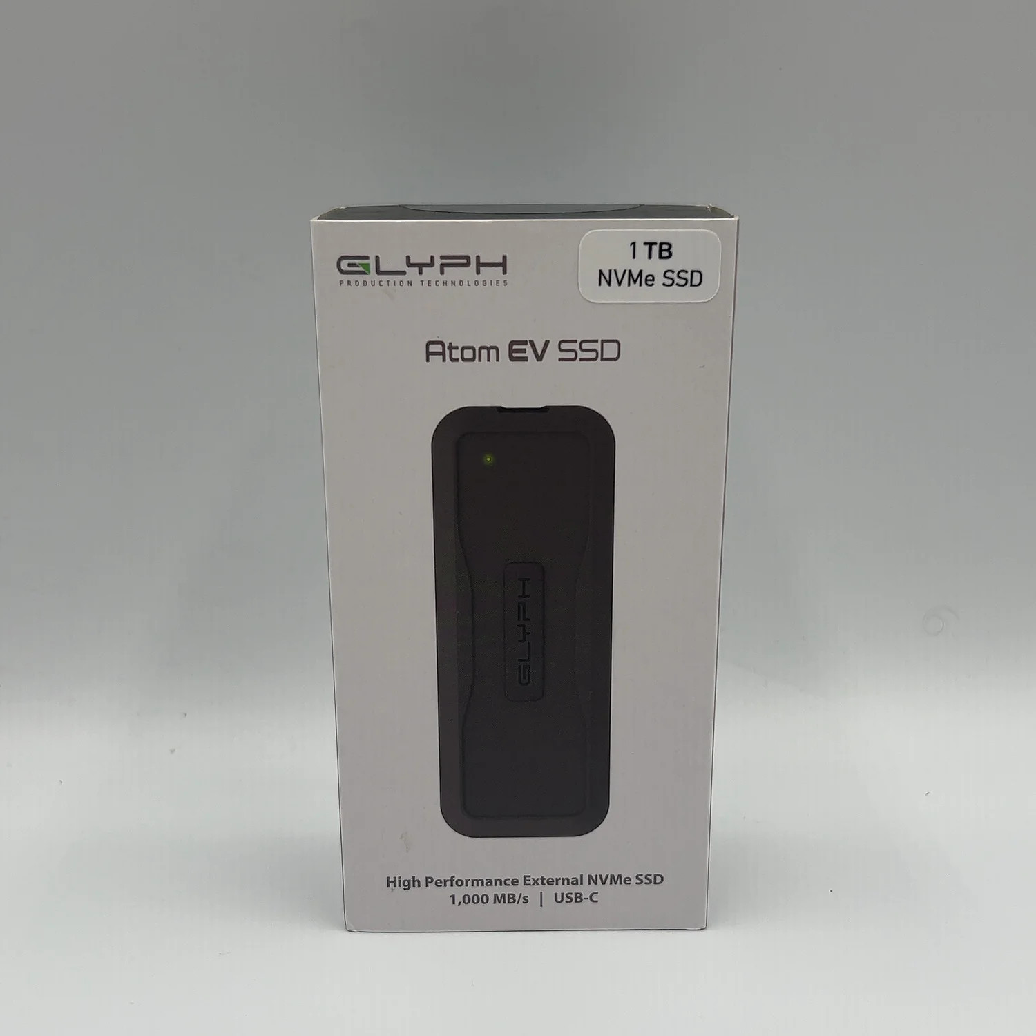 New Glyph External Atom EV SSD 1TB M.2 NVMe Gen 3.0 x 4 SSD A1000EV